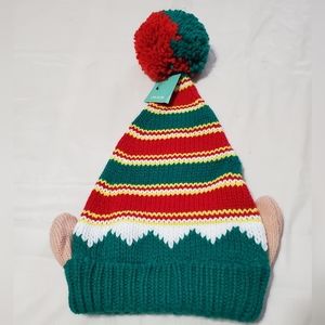 Christmas Elf Knit Hat Adult Size Medium New
